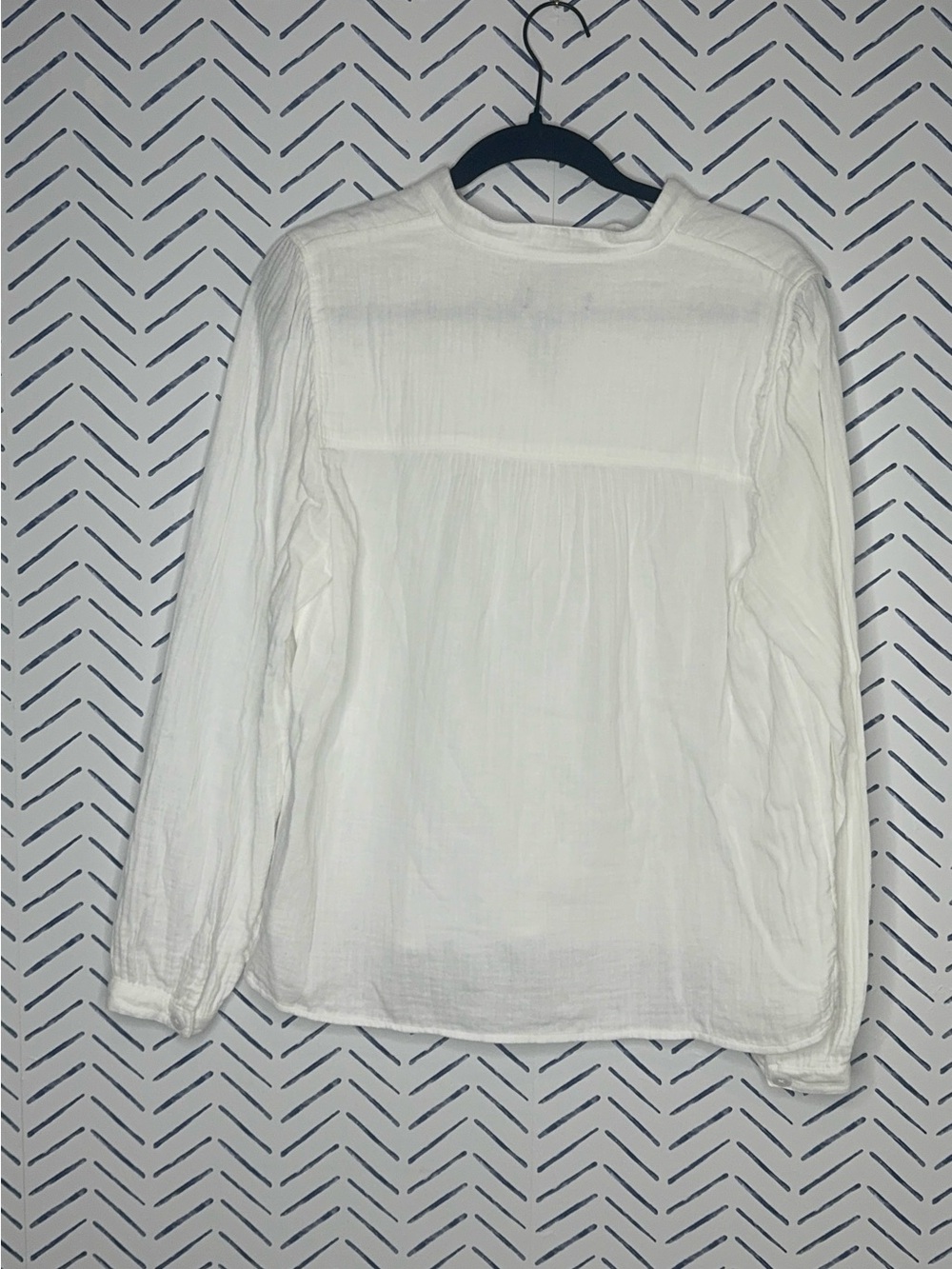 J.Crew Fresco top in soft gauze white EXCELLENT Medium - Picture 4 of 5